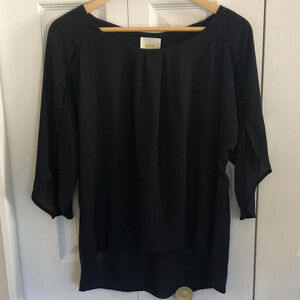 Maeve Anthropologie Top S black